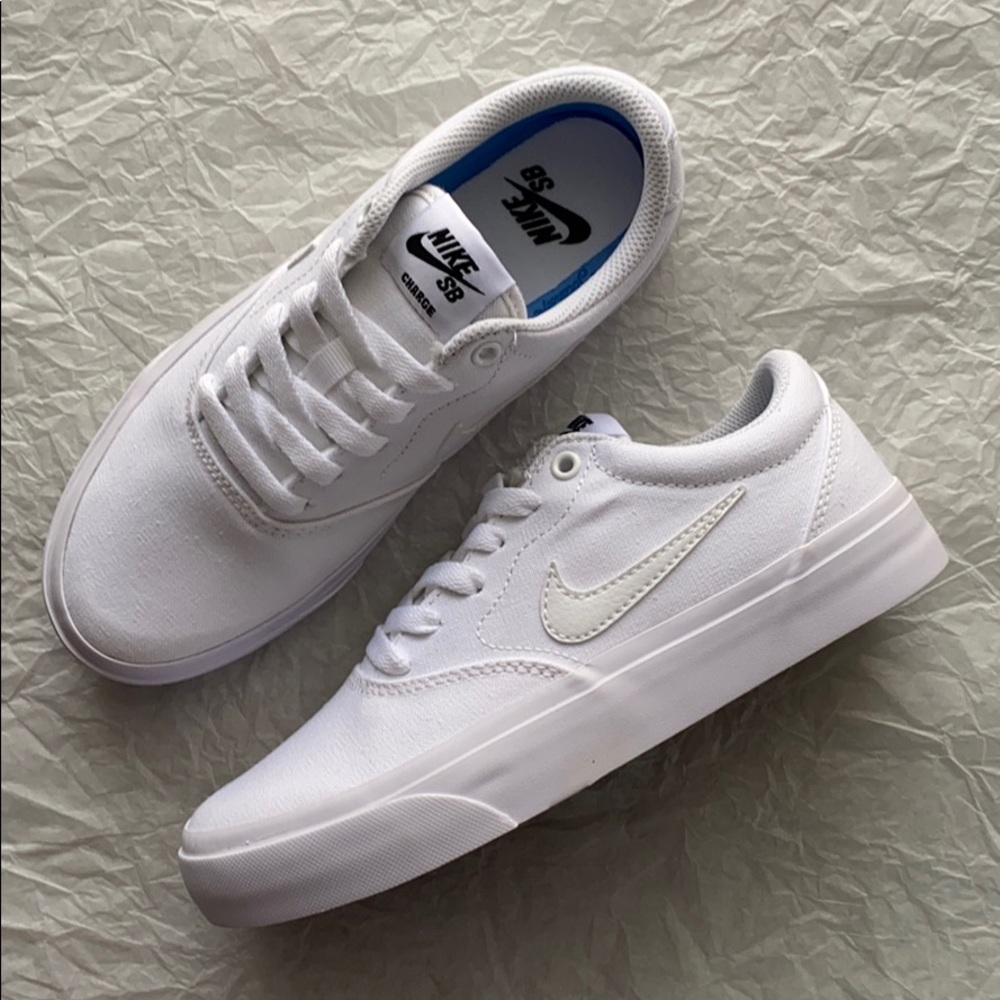 NWT Nike SB charge triple white - Picture 4 of 10
